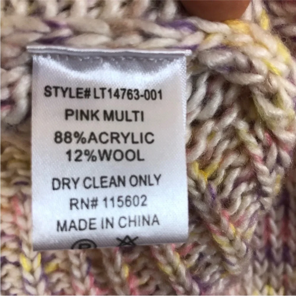 All in Favor PASTEL MARLED SWEATER